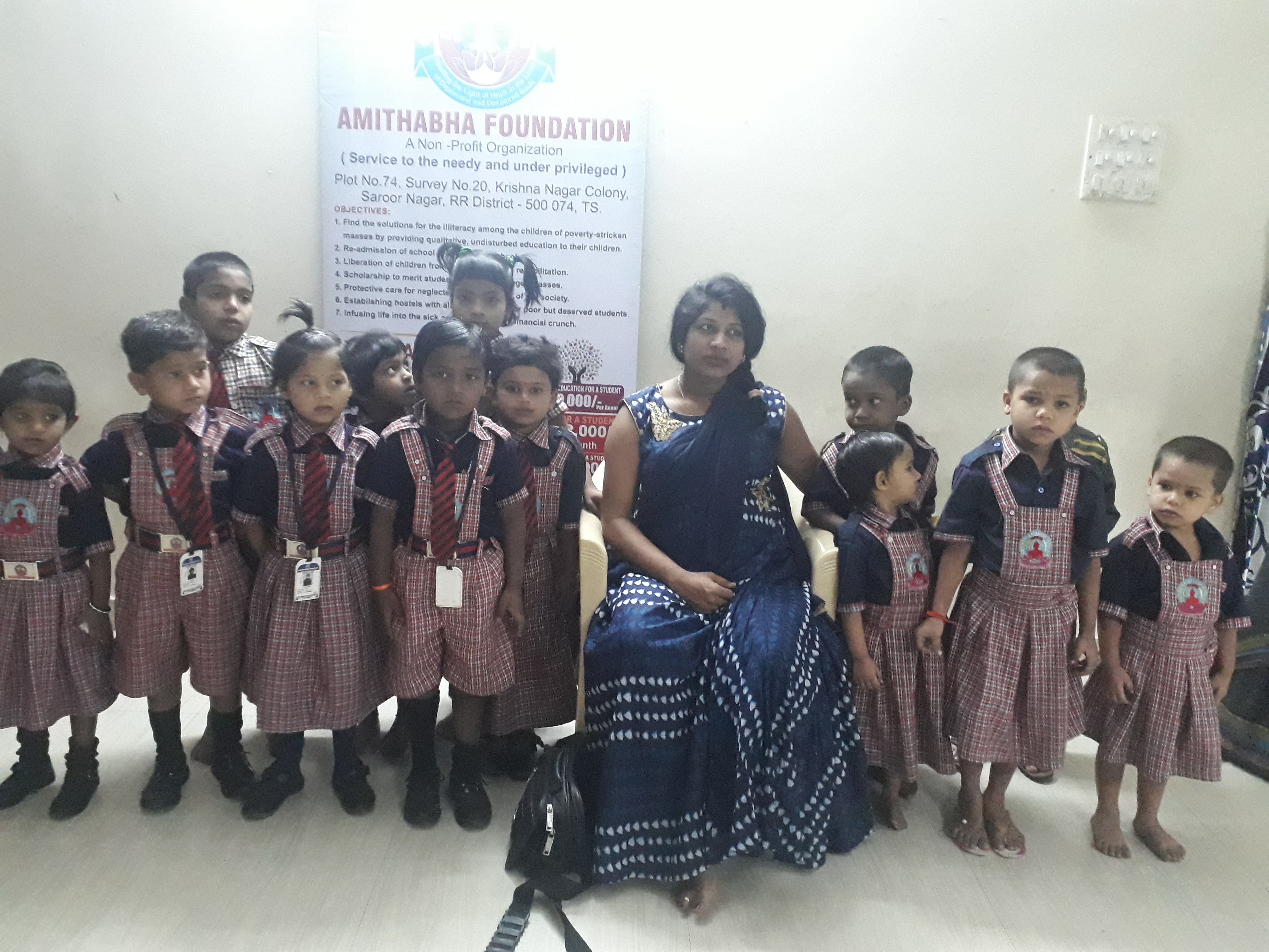 Students in uniform at a Foundation programme